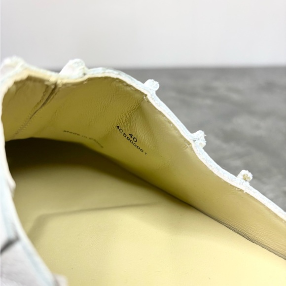 4CCCCEES waffo mules free people size EU 40 leather white new US 9.5 - Picture 9 of 9